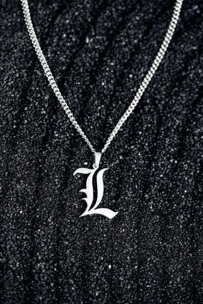 Death Note L Naruto Çelik Kolye - Resim 2