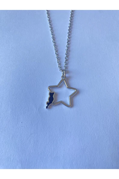 Star Yıldız Kedi Gotik Kolye ürün görseli 1