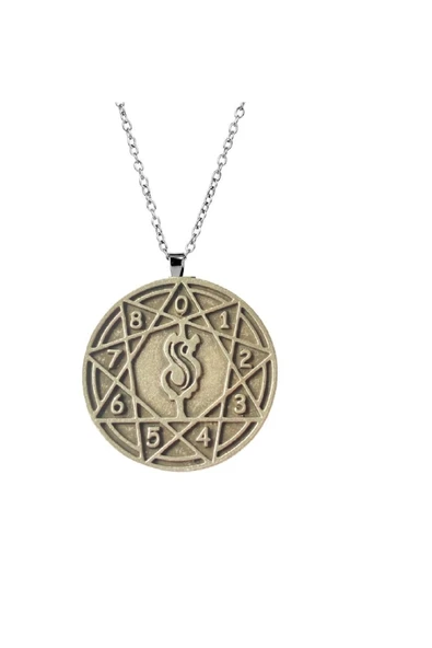 Metal Rock Grubu Slipknot Logo Kolye Alaşımlı Uzun Zincir Kolye ürün görseli 1