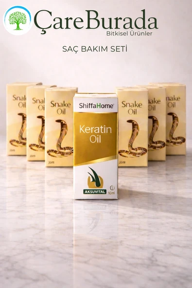 Yılan Yağı 20 Ml x 5 Adet + Keratin Yağı 10 Ml. ürün görseli 1