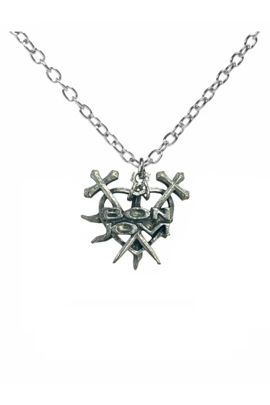Jon Bon Jovi Kolye Metal Rock Müzik Sembolü, 60 cm Zincirli Unisex Aksesuar ürün görseli 1