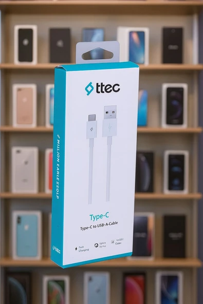 Telefon Şarj Kablosu TYPE-C TTEC ürün görseli 1
