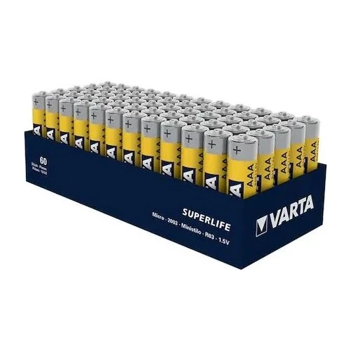 Lilibeaty Varta Superlıfe Çinko Aaa Ince Kalem Pil 60LI Paket ürün görseli 1