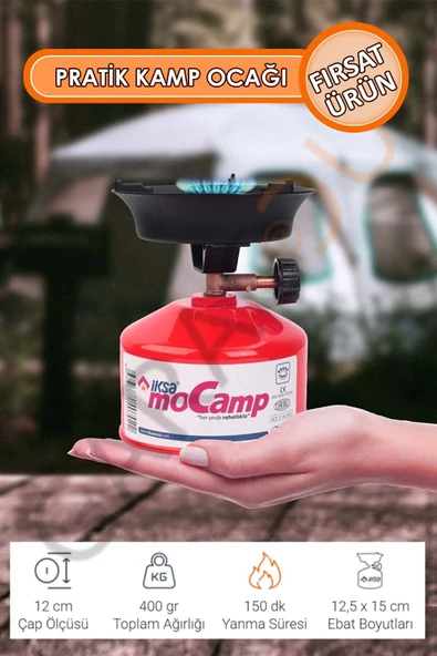 Cadde Iksa Portatif Gazlı Kullanım Pratik Kamp Ocağı ürün görseli 1