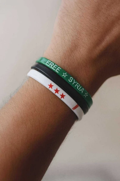 Özgür Suriye Temalı 3'lü Bileklik Seti Her Bileğe Uyumlu Ayarlanabilir Tasarım ürün görseli 1