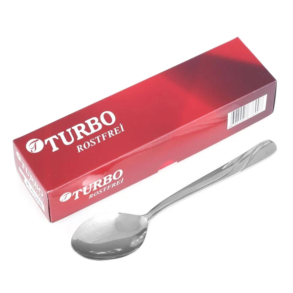 Turbo Furkan Pembe Kutu Yemek Kaşık 12Li ürün görseli 1