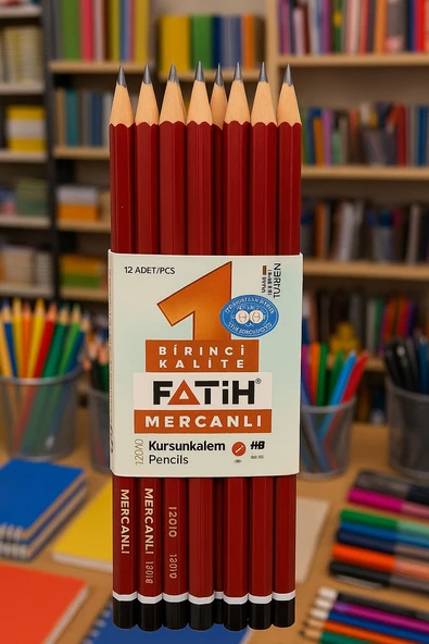 Fatih 12010 Mercanlı 12'li Kurşun Kalem ürün görseli 1