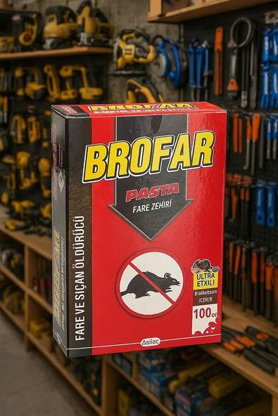 Brofar Pasta Fare Zehiri Fare ve Sıçan Öldürücü 100gr ürün görseli 1