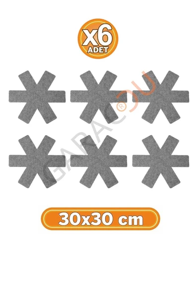Tava Tencere ve Borcam Koruyucu Çizdirmez Keçe 6'lı Set 30x30 cm ürün görseli 1