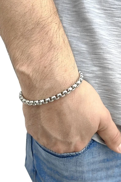 Arnavut Bileklik 2,5 Mm. 21 Cm. Gümüş Bileklik ürün görseli 1