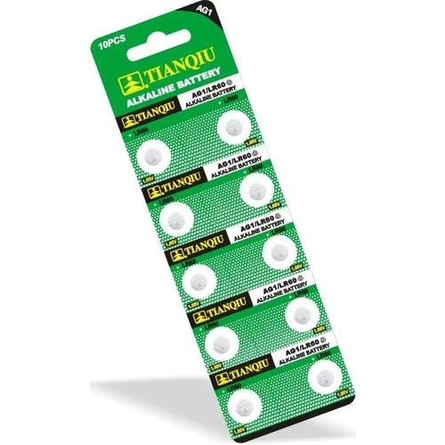 Tianqiu AG1 LR621/364 Alkalin Düğme Pil ürün görseli 1