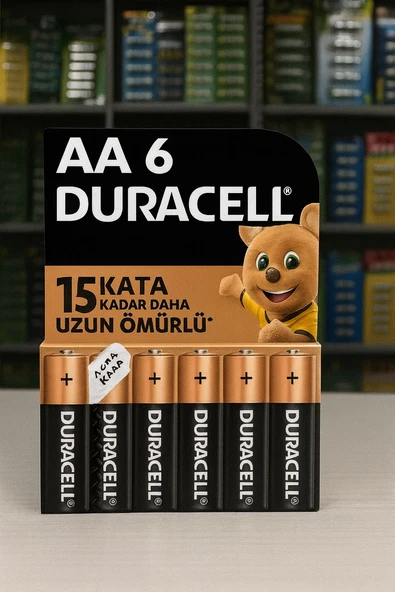 Duracell Basic AA 6'lı Kalem Pil ürün görseli 1