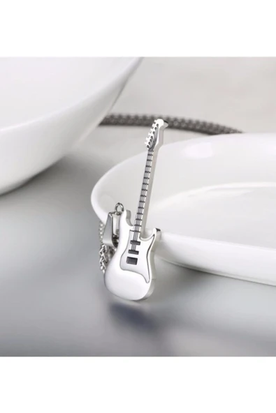 Gitar Kolye Paslanmaz Çelik - Resim 2