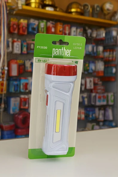 Fener Panther Usb Şarjlı Solar  PT-9930 2 Wat Cob Led ürün görseli 1