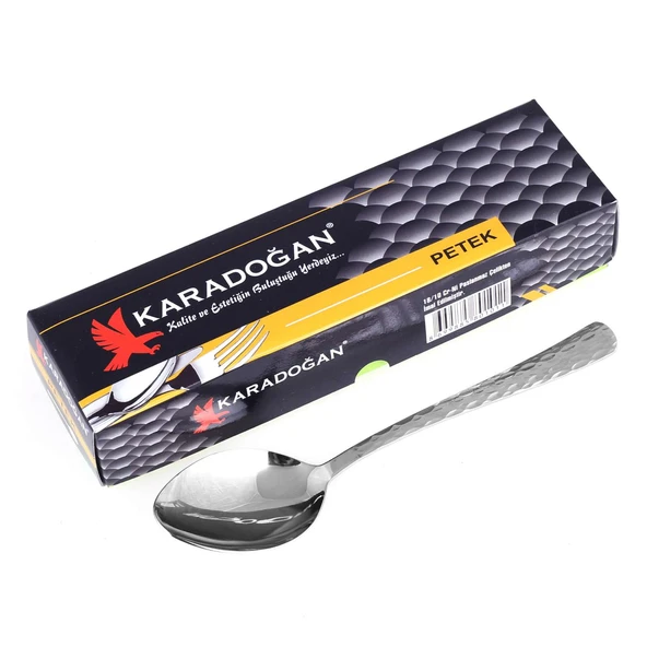 Karadoğan Sarı Siyah Petek Model Yemek Kaşığı 6lı ürün görseli 1