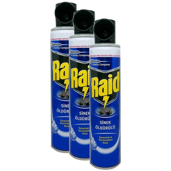 Raid 300 ml 3'lü Sinek Öldürücü Sprey ürün görseli 1