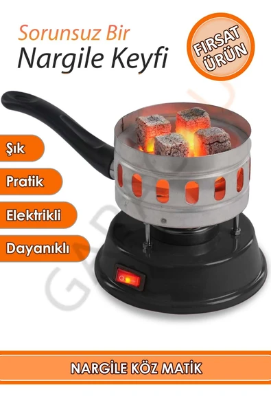 End Elektrik Nargile Kömür Yakma Makinesi Köz Yakma Makinası Elektrikli Ocak Lions ürün görseli 1
