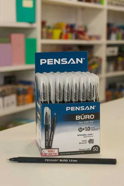 Pensan 2270 Büro Siyah  50'li Tükenmez Kalem ürün görseli 1