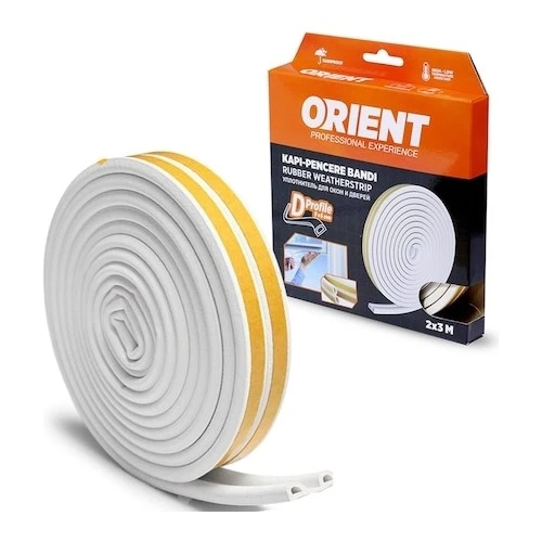 Orient Kapı Pencere Fitili Izolasyon Bandı Beyaz 2x3=6 Mt 504314497 ürün görseli 1