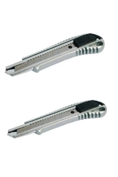 Ünyepark 2 Li Metal Paslanmaz Çelik Uç Değiştirilebilir Maket Bıçağı 2 Adet Fiyatıdır ürün görseli 1