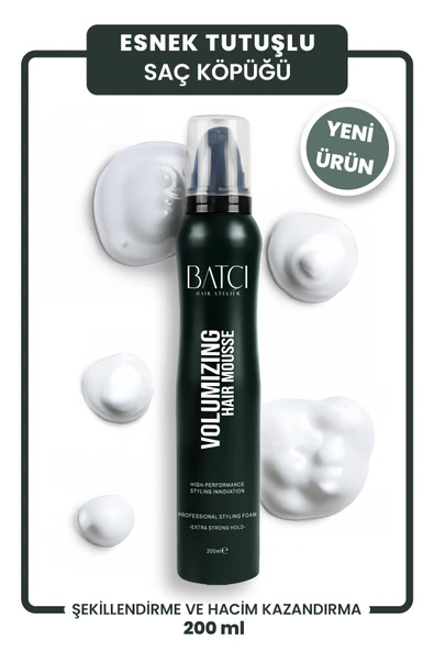 Batçı Volumızıng Hair Mousse 200 Ml Hacim ve  Sert Tutuşlu Saç Köpüğü ürün görseli 1