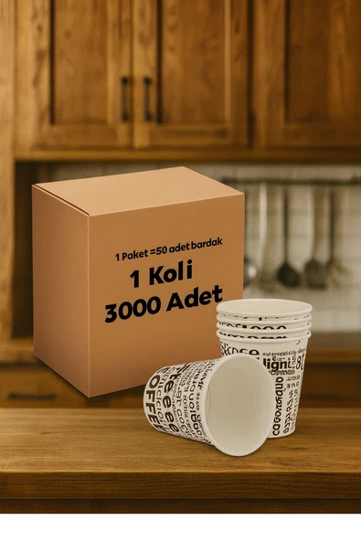 6,5 Oz Karton Bardak 3000 Adet 1 koli fiyatıdır ürün görseli 1