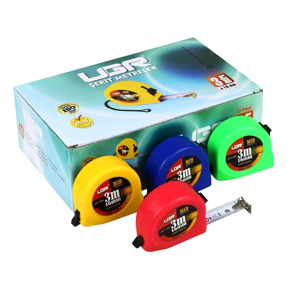 UGR 3 mt Şerit Metre  16 mm ürün görseli 1