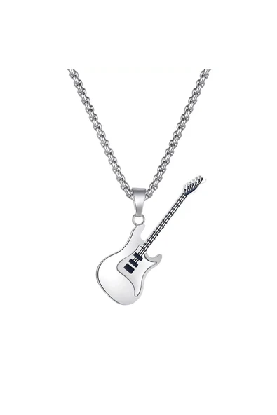 Gitar Kolye Paslanmaz Çelik - Resim 7