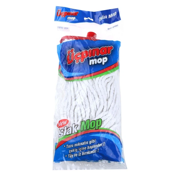 Paspas Üçpınar Beyaz İpli Islak Mop Geniş ürün görseli 1