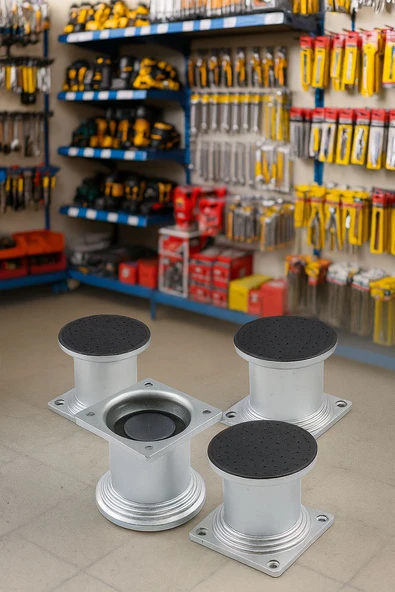 4 lü Masa Ayağı Selçuk Krom 8 CM ürün görseli 1