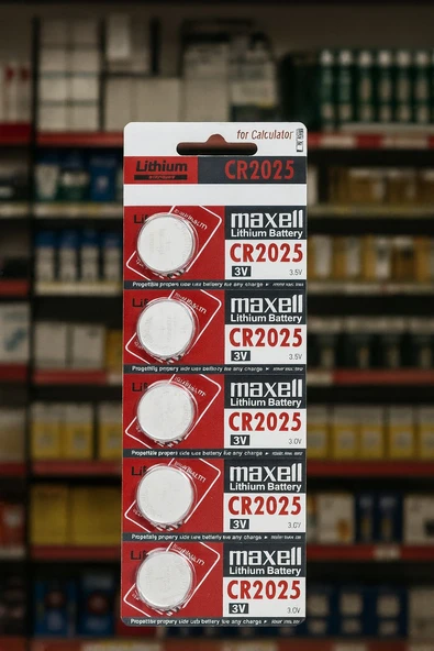 Maxell CR2025 5'li 3 V Lityum Blister Pil ürün görseli 1