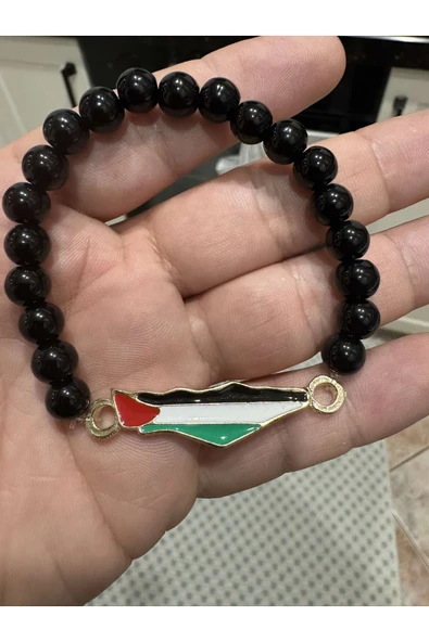 Filistin Haritası ( Kudüs Palestine ) Metal Bileklik Her Bileğe Göre Ayarlanabilir ürün görseli 1