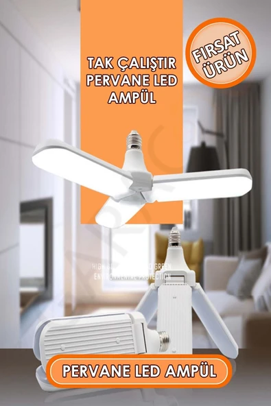 100 Led 28 W Beyaz Işık Pervane Led Ampul ürün görseli 1