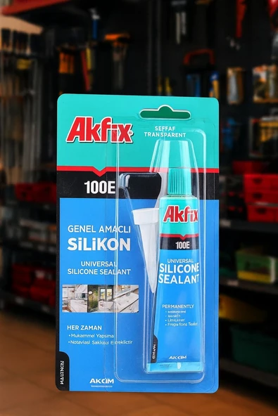 Akfix SA111 100E 50 ml Şeffaf Silikon ürün görseli 1