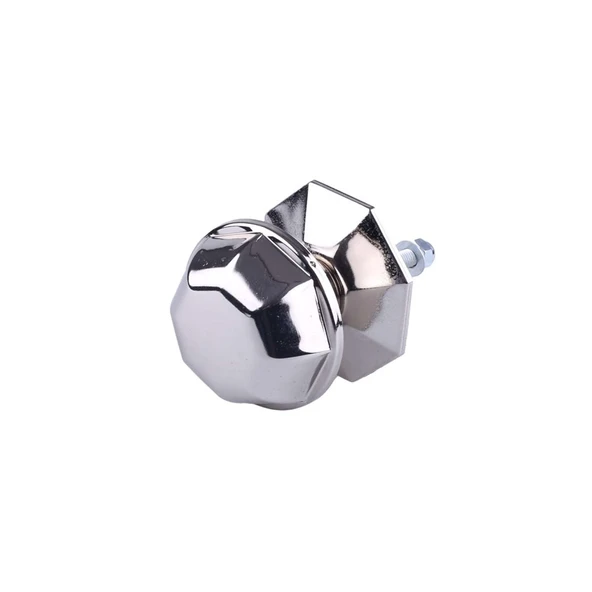 Nobel Topuzu Kapı Babası Kolu Nikel Saten Metal Kristal Kapı Tokmağı ürün görseli 1