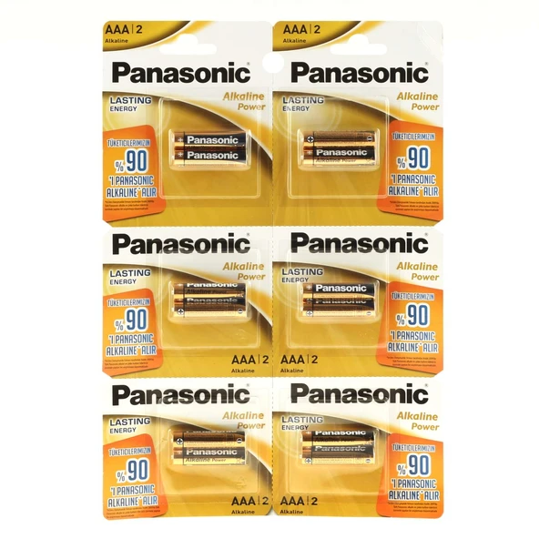 Panasonic Alkaline Power 2 Adet AAA İnce Kalem Pil ürün görseli 1