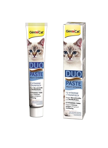 Gimcat Multivitamin Duo Paste Renksiz 12 Vitaminli Tuna Balıklı 50 Gr. ürün görseli 1