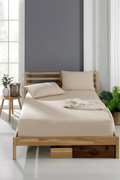 GOLDROOM ÇİFT KİŞİLİK YASTIKLI ÇARŞAF 160*200+30 ürün görseli 1