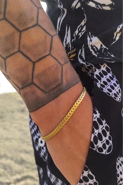 Urban Kararmaz Gold Çelik Bileklik Unisex ürün görseli 1