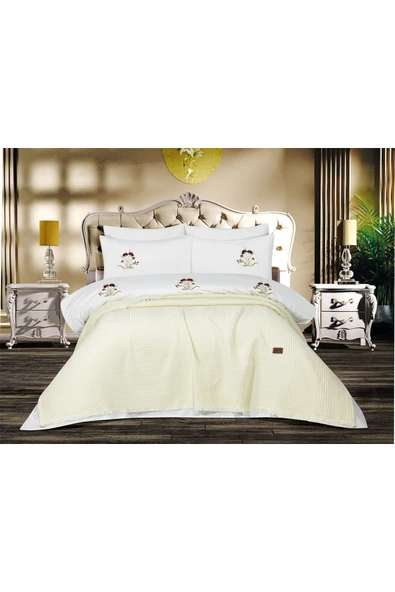 GOLDROOM Home NİCOLA PAMUKLU GELİN SETİ 7 PARÇA ürün görseli 1
