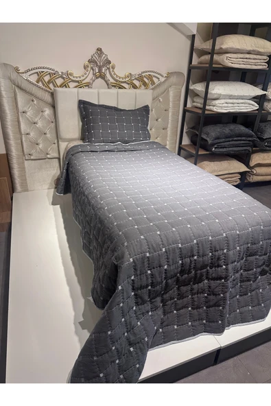 GOLDROOM ALYANS TEK KİŞİLİK KRAŞ YATAK ÖRTÜSÜ ürün görseli 1