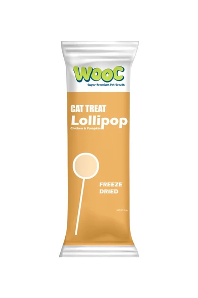 Wooc Tavuk ve Balkabaklı Kedi Lolipop 1,4 GR 1 Adet ürün görseli 1