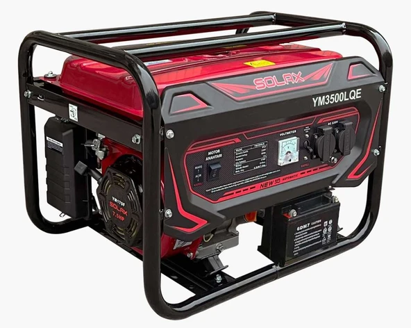 Solax Ym3500lQe 3.5 Kva İpli-marşlı Benzinli Jeneratör ürün görseli 1