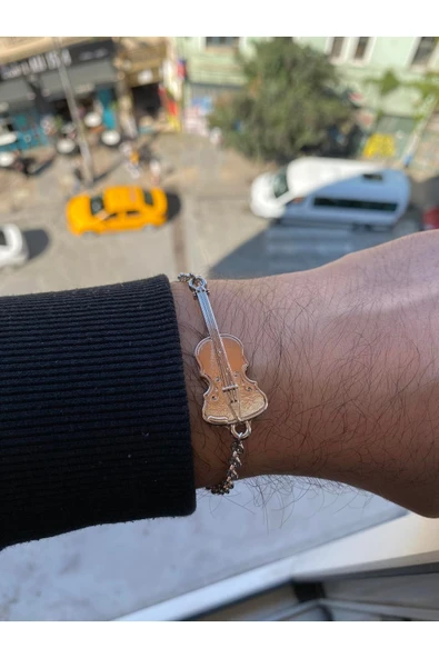 Keman Enstrüman Bileklik Erkek - Resim 3