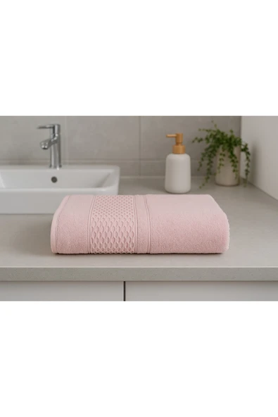 GOLDROOM ŞELALE DERYA DESEN %100 PAMUKLU 100*150 (700 gr/Adet) BANYO VE BEDEN HAVLUSU ürün görseli 1