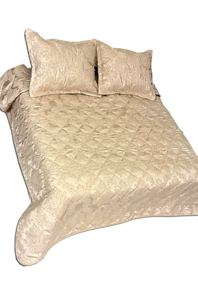 GOLDROOM SEDEF ÇİFT KİŞİLİK YATAK ÖRTÜSÜ ürün görseli 1
