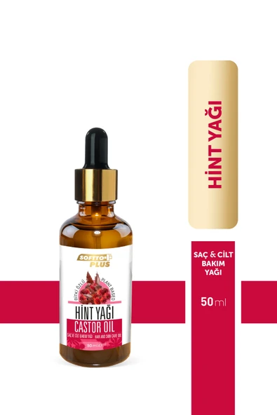 Softto Plus Saç ve Cilt Bakım Hint Yağı 50 ml ürün görseli 1