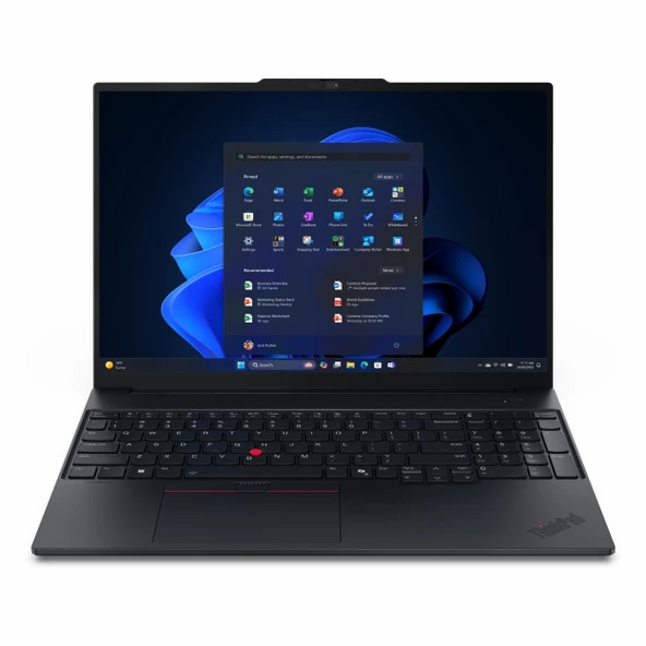 Lenovo Thinkpad E16 G3 21SR0076TX Ultra 7 265U 16GB 512SSD 16" FullHD+ FreeDOS Dizüstü Bilgisayar ürün görseli 1