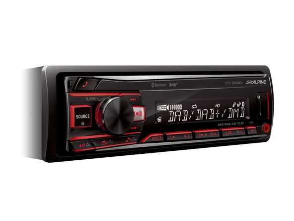 ALPINE UTE-204DAB 1 DIN BT RADYO RECEIVER ürün görseli 1