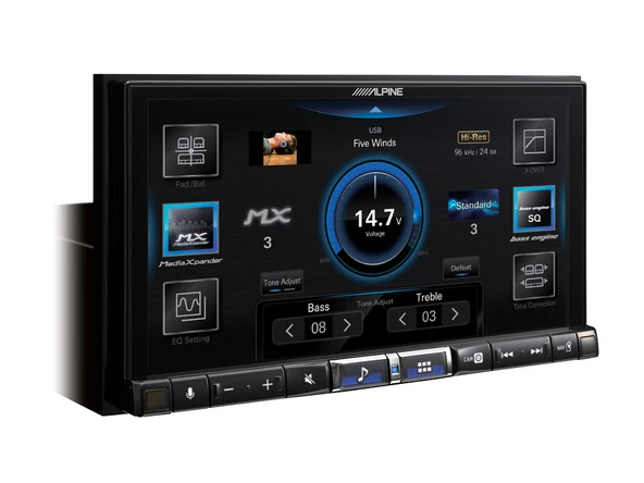 ALPINE ILX-705D 7'' Kablosuz CarPlay  Hi-Res Audio M.Medya ürün görseli 1